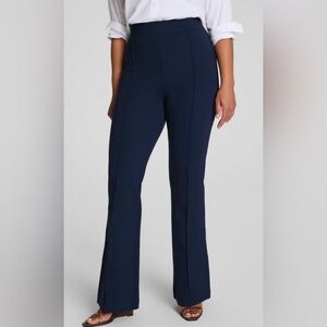 SPANX Super Smooth PerfectFit Ponte Flare Pant Timeless Navy Women’s Size Small